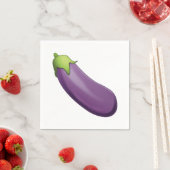 Serviette En Papier Eggplant - Emoji (En situation)