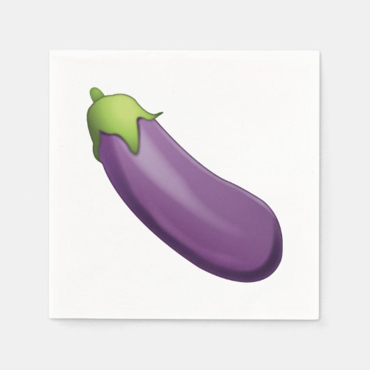 Serviette En Papier Eggplant - Emoji (Devant)