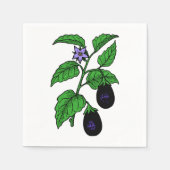 Serviette En Papier Eggplant Paper Napkins (Devant)
