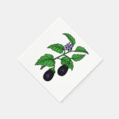 Serviette En Papier Eggplant Paper Napkins (Coin)