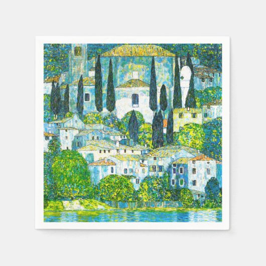 Serviette En Papier Église à Cassone Gustav Klimt (Devant)