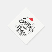 Serviette En Papier Église de Santa's (Coin)