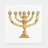 Serviette En Papier Église Menorah (Devant)