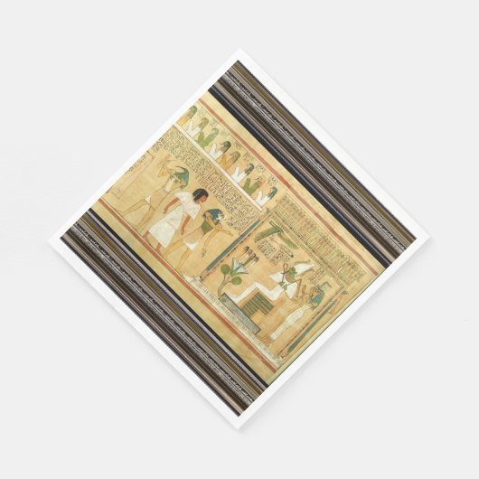 Serviette En Papier Égypte-Hiéroglyphes Papier Napkin (Coin)
