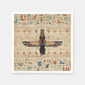 Serviette En Papier Egyptian Cat - Bastet on papyrus (Devant)