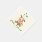 Serviette En Papier Eid  Al Adha Beige Cute  Sheep  Dinner  (Coin)