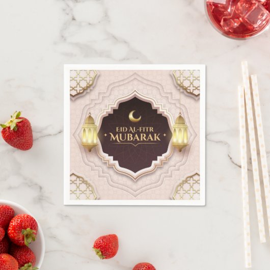 Serviette En Papier Eid Al-Fitr Mubarak (En situation)