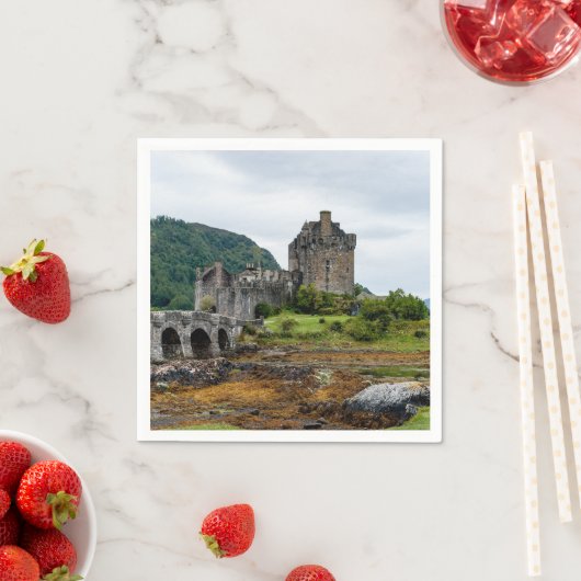 Serviette En Papier Eilean Donan Castle, Loch Duich - Ecosse, Royaume- (En situation)