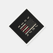 Serviette En Papier Election 2024 - Exercez votre droit de vote (Coin)