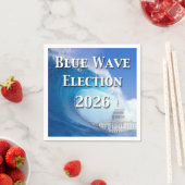 Serviette En Papier Élection de la vague bleue 2026 (En situation)