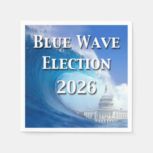 Serviette En Papier Élection de la vague bleue 2026 (Devant)