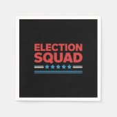 Serviette En Papier Élections 2024 Démocrate Républicain (Devant)