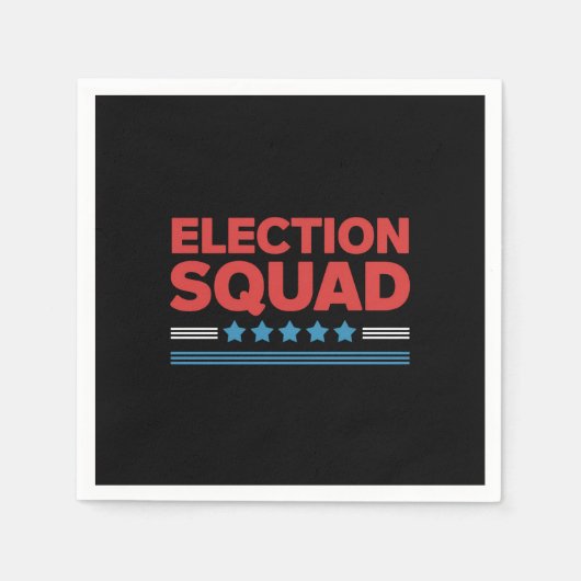 Serviette En Papier Élections 2024 Démocrate Républicain (Devant)