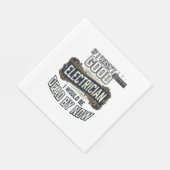 Serviette En Papier Électricien drôle citation de gravure vintage conc (Coin)