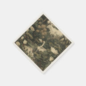 Serviette En Papier Elégance botanique - Cygne dans la forêt (Coin)