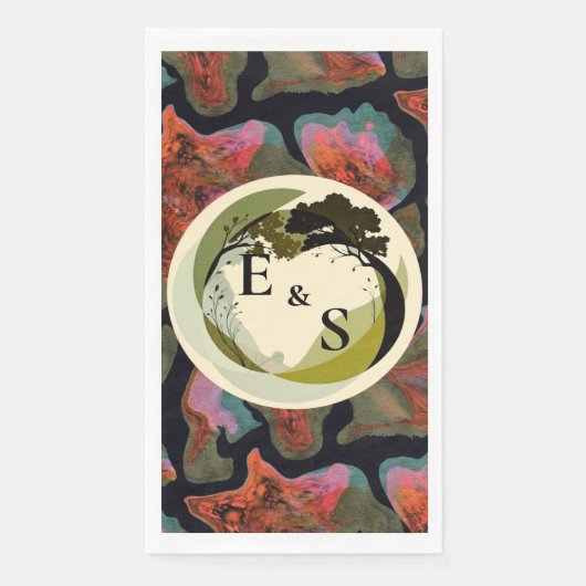 Serviette En Papier Elégance de la terre (Devant)