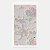 Serviette En Papier Élégance des serviettes d'hôtes : une touche d'hos (Devant)