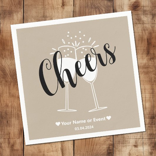 Serviette En Papier Élégance discrète - Serviettes Calm Stone