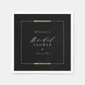 Serviette En Papier Élégance encadrée Simple et Moderne pour une fête (Devant)