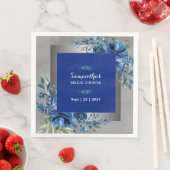 Serviette En Papier Elégance Everduring personnalisée : Fête des marié (En situation)