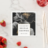 Serviette En Papier Élégance Florale Moderne pour une Mariée (En situation)