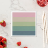 Serviette En Papier Élégance Muted - Serviettes de fête triées (En situation)