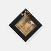 Serviette En Papier Élégant 100e anniversaire de papier photo serviett (Coin)