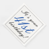 Serviette En Papier Élégant 41e Anniversaire Papier serviettes (Coin)