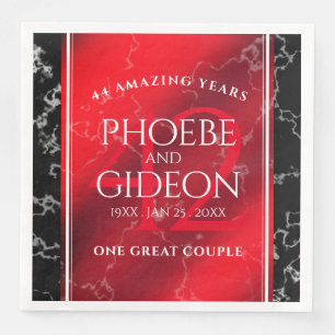 Serviette En Papier Élégant 42e anniversaire du Mariage Jasper