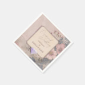 Serviette En Papier Élégant 60e Mariage Diamond (Coin)