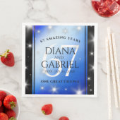 Serviette En Papier Élégant 67e anniversaire Mariage de Star Sapphire (En situation)