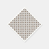 Serviette En Papier Élégant À damiers Motif (Coin)
