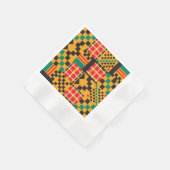 Serviette En Papier Élégant Africain Kente Design Papier Napkins (Coin)