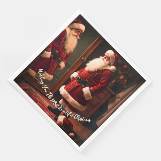 Serviette En Papier Elegant And Festive Christmas (Coin)