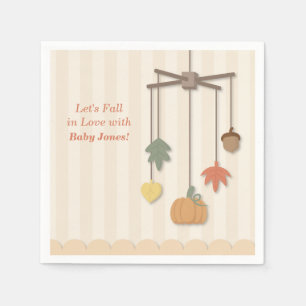 Serviette En Papier Élégant automne Baby shower papier d'automne servi