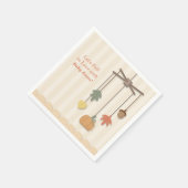 Serviette En Papier Élégant automne Baby shower papier d'automne servi (Coin)