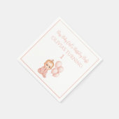 Serviette En Papier Elégant Baby Girl Boss avec des points d'or - Anni (Coin)
