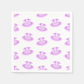 Serviette En Papier Elégant Ballet rose Anniversaire Tutu Aquarelle (Devant)