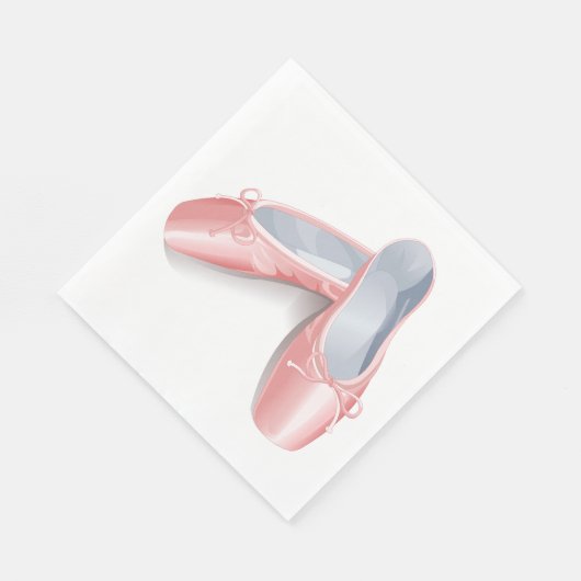 Serviette En Papier Élégant Ballet Rose Appartements mignonette Fille  (Coin)