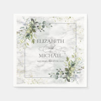 Elégant bleu Dusty Eucalyptus Marbre vert