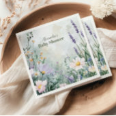 Serviette En Papier Elegant Blush Floral Baby in Bloom