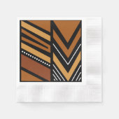 Serviette En Papier Élégant Bogolan Africain Design Papier Napkins (Devant)