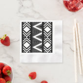 Serviette En Papier Élégant Bogolan Africain Design Papier Napkins (En situation)
