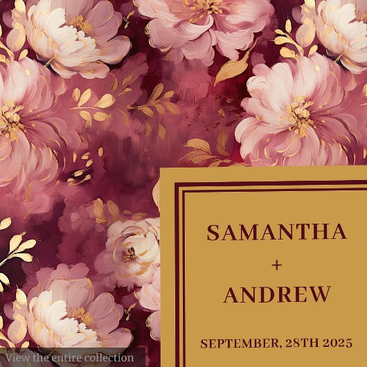 Serviette En Papier Élégant Boho Bourgogne Blush Mariage Or Napkins