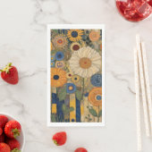 Serviette En Papier Elégant Boho Floral Thanksgiving (En situation)