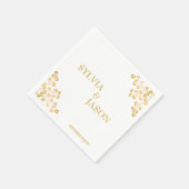 Serviette En Papier Élégant Boho Mariage Cocktail Papier (Coin)