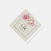 Serviette En Papier Elegant Bride Shower Paper Plates (Coin)