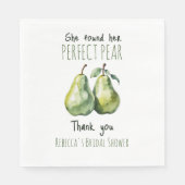 Serviette En Papier Elégant Brunch Fruit Fête des mariées de poire par (Devant)