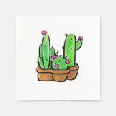 Serviette En Papier Élégant cactus cactus du sud-ouest (Devant)