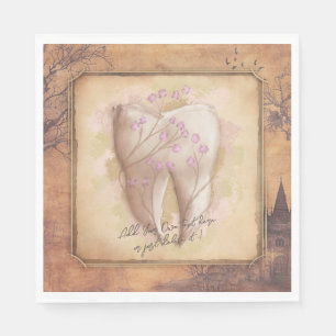 Serviette En Papier Élégant cadeau dentaire Vintage à l'ancienne